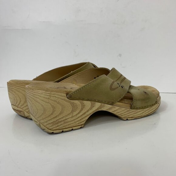 GOLC Italian Leather Open Toe Cutout Handcrafted Sandals Size 7.5 - Picture 2 of 9